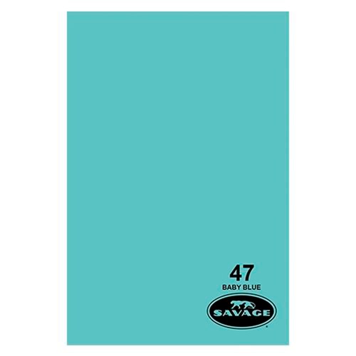 47-12 Ciclorama Savage Baby Blue 2.72m X 11m Fondo De Papel