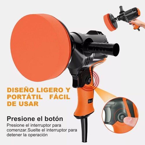 Kit Pulidora Autos Lijado Eléctrica Velocidad Ajustable 28pcs