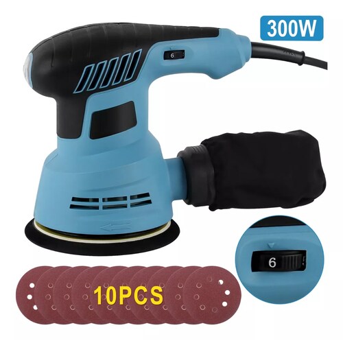 Kit Lijadora Roto Orbital 6 Variaciones De Velocidad 300w 