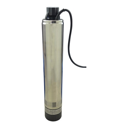 Bomba Sumergible Tipo Bala 1HP Impulsor de plástico 115v/60hz 750w Cuerpo de acero inoxidable Diámetro de descarga 1 Pulgada Flujo máximo envío 40 m