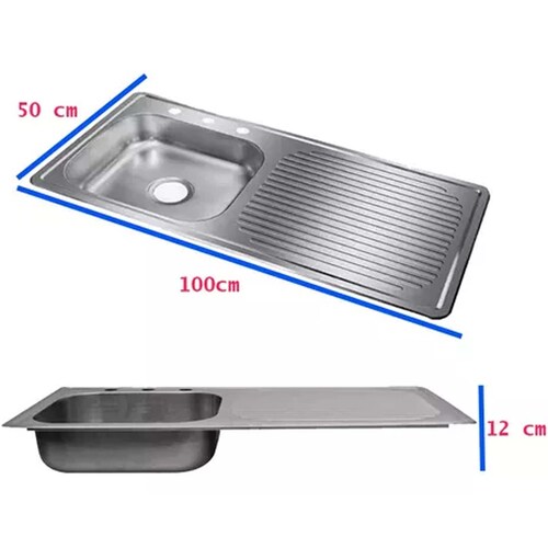 Tarja Con Escurridor Derecho 100 x 50 cm ST-10050R Solvex
