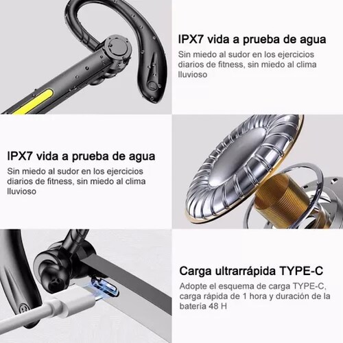 Auriculares Inalámbricos Bluetooth Notificación De Llamada