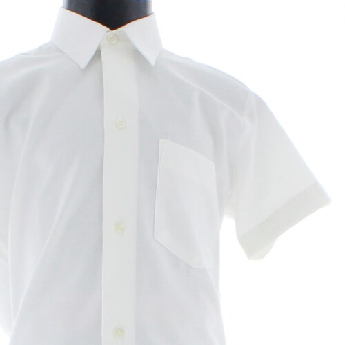 Camisa De Vestir Niño Color Blanco Manga Corta 3627 Escolar 2 A 14 Años.