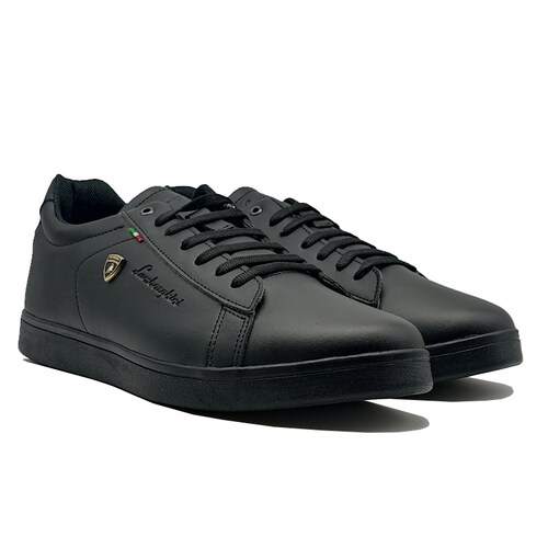 Tenis Lamborghini 1222 Negro Hombre Casual Originales Unisex 