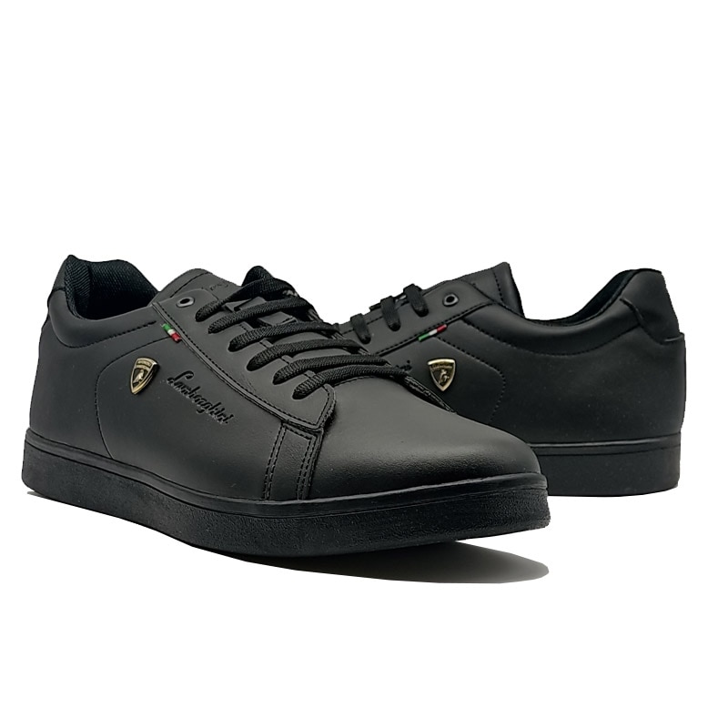 Tenis Lamborghini 1222 Negro Hombre Casual Originales Unisex