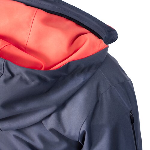 Chamarra Impermeable Outdoor Gris de Mujer para Campismo, Senderismo y Ciudad Laca-GR