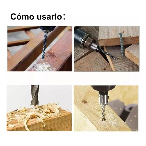 Juego De Herramientas De Perforación P/chaflán Carpintería