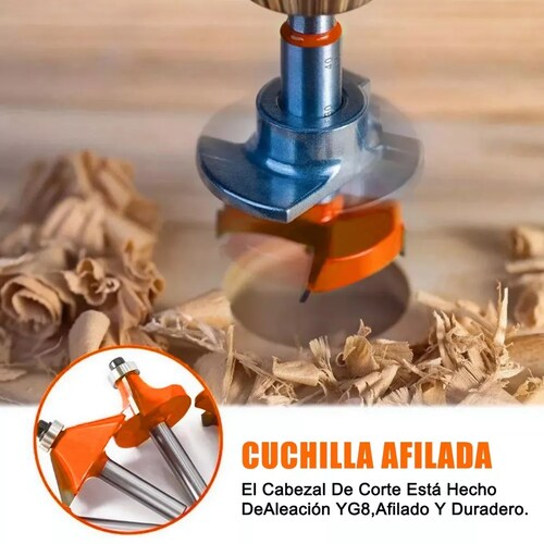 Juego Brocas Router Taladro 1/4 15 Pz