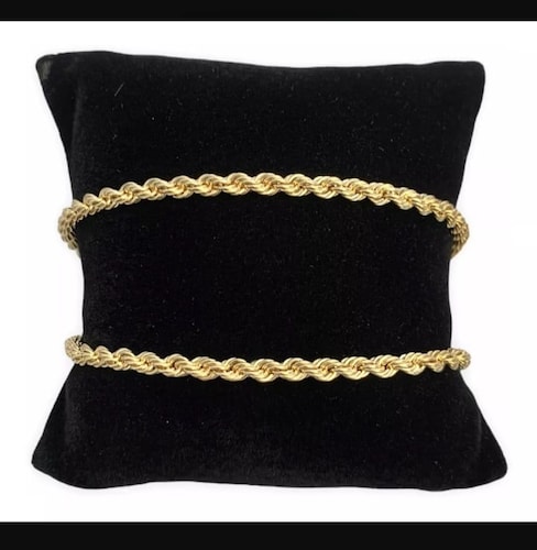 Cadena Torzal 60 cm X 4 mm Oro 14k + Obsequio