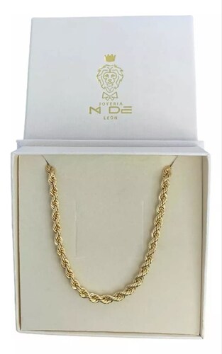 Cadena Torzal 60 cm X 4 mm Oro 14k + Obsequio