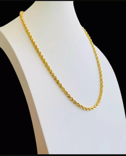 Cadena Torzal 50 cm Por 4 Mm Oro 10K + Obsequio