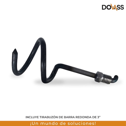 Destapacaños Manual De Varillas Aceradas Para Tubería Simple y efectiva para desbloquear obstrucciones Para Destapar Cañería De Lavabos, Fregaderos, Vertederos, Duchas Y Bañeras, 5/16", 7.9 mm