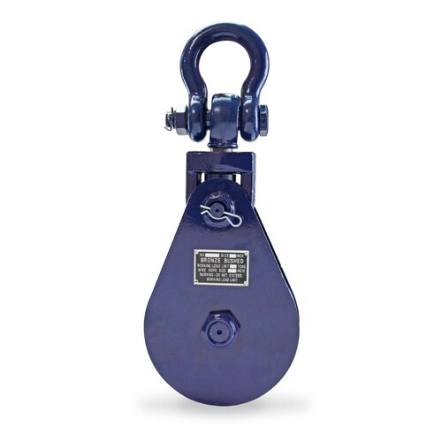 Polea con grillete de Eslinga Capacidad 15 Toneladas Polea 45.72cm Cuerda 1 Pulgadas Azul con Rojo