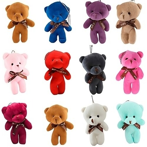 Oso de peluche San Valentín varios colores 1 pza