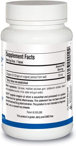 ADP con aceite emulsionado de orégano, de Biotics Research 120 tabletas