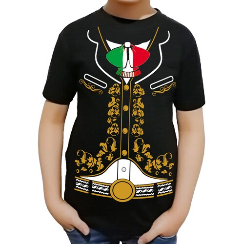 Playera Mariachi Charro Independencia 16 de septiembre Caballero Dama y Niño