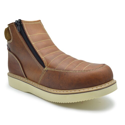 Botas de Trabajo para Hombre Ganadero Soldador Uso Rudo Sin Casco Sanders Cobre