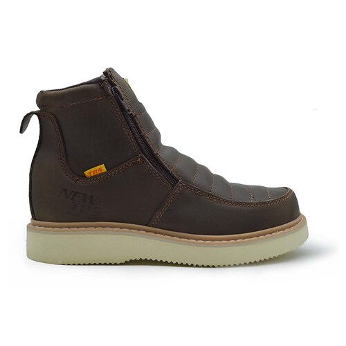 Botas de Trabajo para Hombre Ganadero Soldador Uso Rudo Sin Casco New Trs 3800 Café