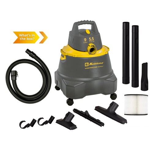 Aspiradora de uso Rudo Koblenz WD-9 C212 9 Gal. para Taller Gris.