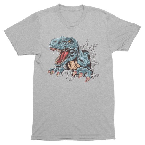 Playera Caballero y Dama Tiranosaurio Rex Dino Dinosaurios 