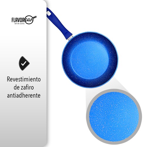 JUEGO DE 2 SARTENES DE ZAFIRO 20, 24 CMS FLAVOR PAN