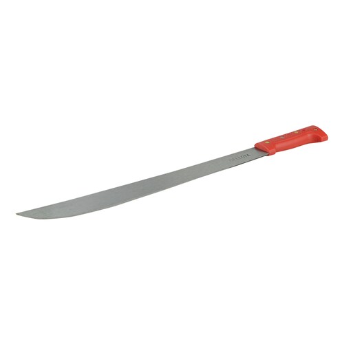 Machete Recto Hoja De Acero Bellota - Para Corte De Caña Y Mantenimiento De Terrenos Hoja De Acero Mango De Plástico Color Rojo Medida de hoja 406.4 mm Espesor de hoja 1.9 mm
