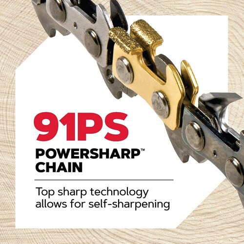 Oregon CS1500 Motosierra eléctrica con cable autoafilable de 18 pulgadas y 15 amperios con sistema integrado de autoafilado PowerSharp Bajo ruido Diseño ergonómico