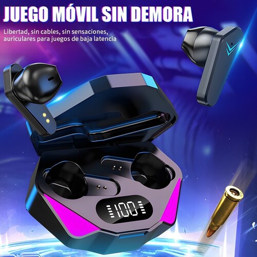 Audífonos In-ear Gamer Inalámbricos Bluetooth Con Pantalla