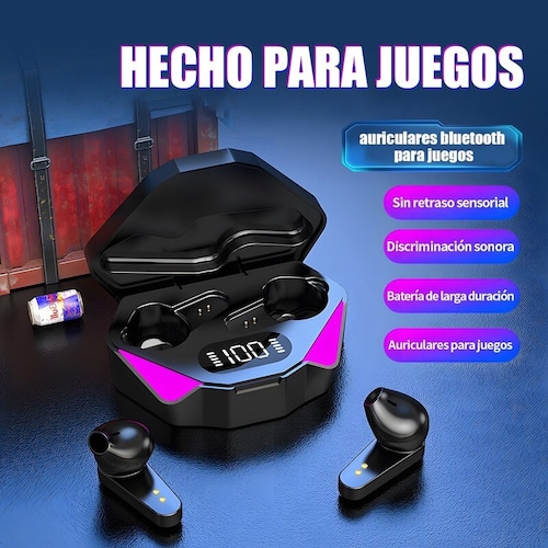 Audífonos In-ear Gamer Inalámbricos Bluetooth Con Pantalla