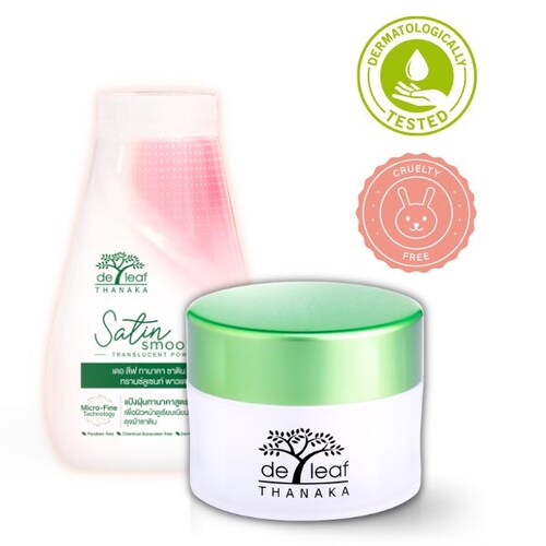 Kit Thanaka Superior (Bloqueador Solar, Blanquea la piel, Antialérgico, Polvo Translucido, Controla el acné) Anti Melasma y Manchas