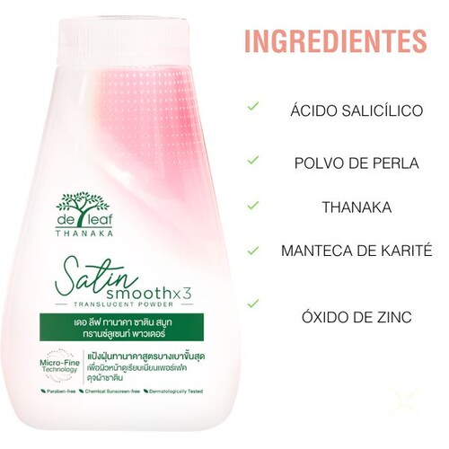 Kit Thanaka Superior (Bloqueador Solar, Blanquea la piel, Antialérgico, Polvo Translucido, Controla el acné) Anti Melasma y Manchas