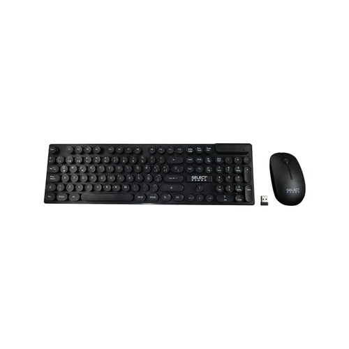 Combo De Teclado Y Mousse Inalambrico Select Power Retrokey-SP, color negro