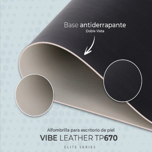 Mouse Pad XL Vibe Leather TP670 Elite Series Doble Vista