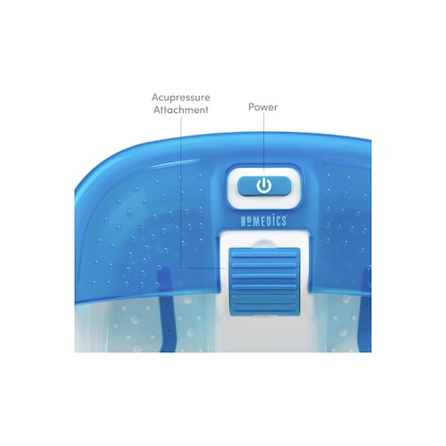 Homedics FB-50 Tina SPA de Pies Bubble Bliss, Color Azul.