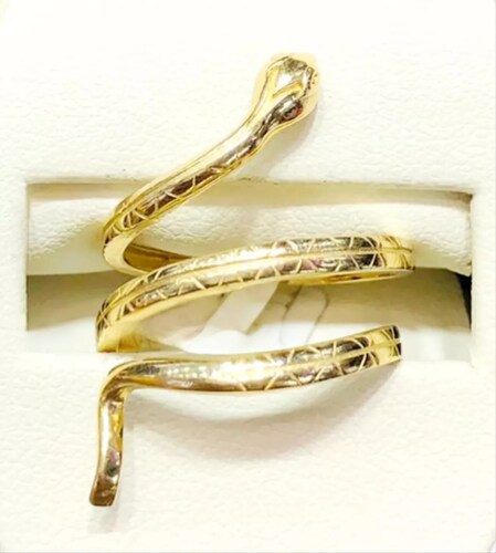 Anillo Serpiente Oro 14K.+ Obsequio