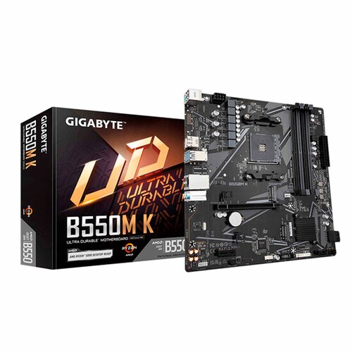 Tarjeta Madre Gigabyte Micro ATX B550M K S-AM4 AMD B550 128GB DDR4 HDMI
