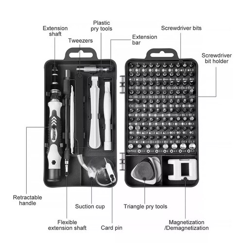 Juego Kit De Mini Destornilladores Precisión 115 En 1
