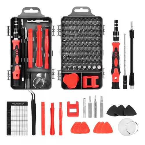 Juego De Destornilladores De Acero Cromo Vanadio 122 En 1