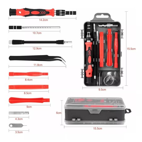 Juego De Destornilladores De Acero Cromo Vanadio 122 En 1