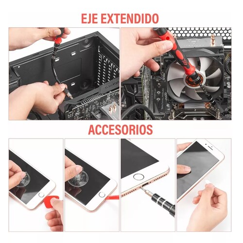 Juego De Destornilladores De Acero Cromo Vanadio 122 En 1