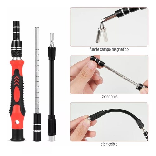 Juego De Destornilladores De Acero Cromo Vanadio 122 En 1