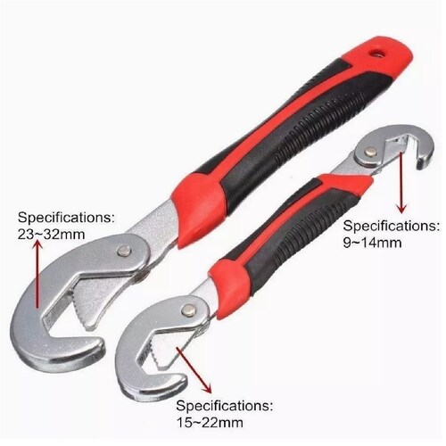 Juego Llave Inglesa Universal 2pcs Ajustable Multiusos 9-32mm