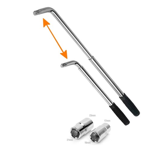 Llave Maneral Con Dados Para Rines,rines Extensible 17-23 Mm