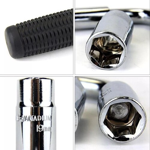 Llave Maneral Con Dados Para Rines,rines Extensible 17-23 Mm