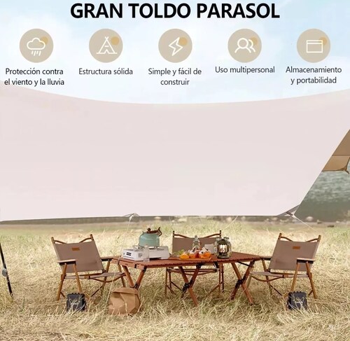 Carpa Toldo Reforzado Plegable Alta Calidad Impermeable 3x4m