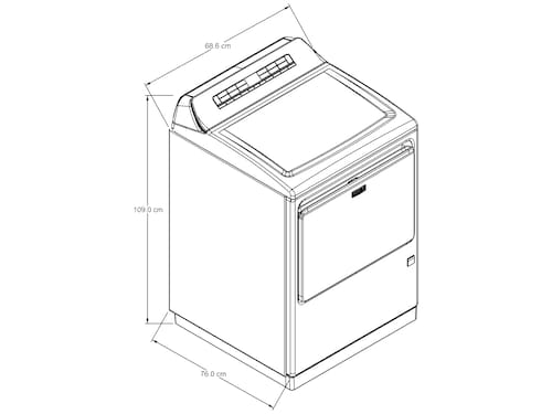Secadora Whirlpool Carga Superior Gas 28 kg Smart 7MWGD7120LC