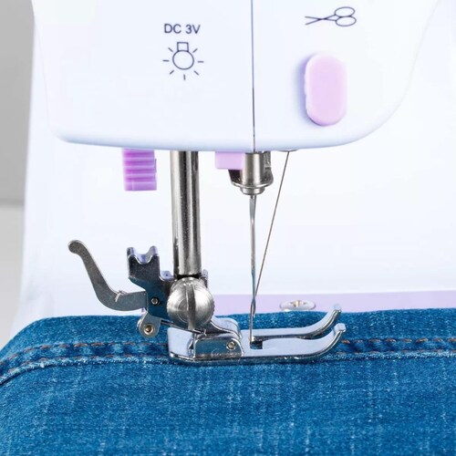 Máquina de Coser, Portátil máquina de coser luz LED con extensión adicional con 12 puntos 