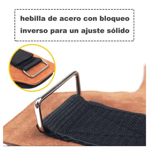 Calleras Crossfit Deporte Straps Gym Muñequera Un Par Negro