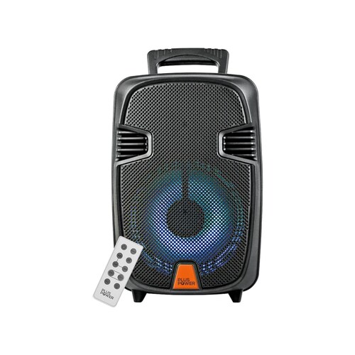 Bocina Amplificada Portátil Bluetooth 8 pulgadas, Plus Power Potencia 10.000 W
