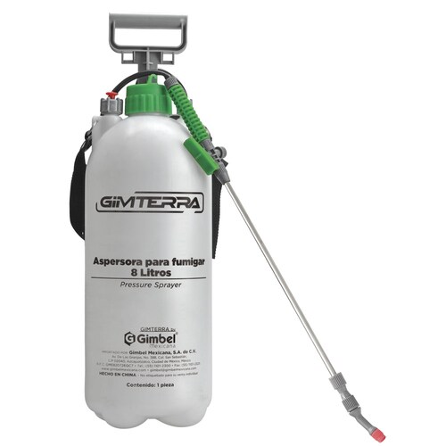Aspersor para Fumigar con Rango De Presión 1.5-3kg De 5 litros Boquilla De Plástico Cónica Ajustable Lanza Resistente A La Corrosión Retorno